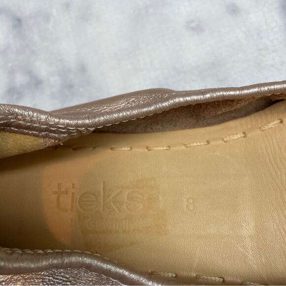 Tieks Rose Gold Foldable Leather Flats - Picture 10 of 10